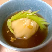 菊花蕪の射込み八方あんかけ|もーやんさん