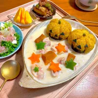 ハロウィンクリームシチュー🎃