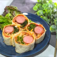 トルティーヤのソーセージロールピザ|ぱおのご飯さん