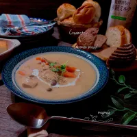 ドイツパン と クリームシチュー|meg*ˊᵕˋ*megさん