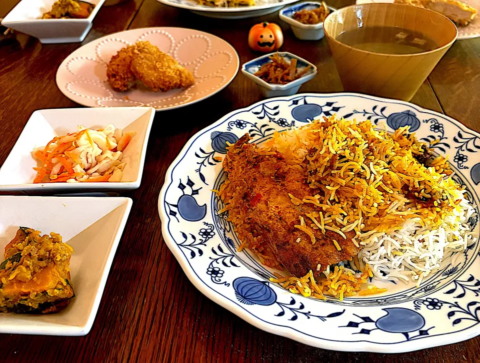 晩ごはん♯ビリヤニ♯鯖のビリヤニ|小松菜さん