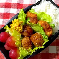 中三男子お弁当😋🍴🍱♬*|しげっちさん