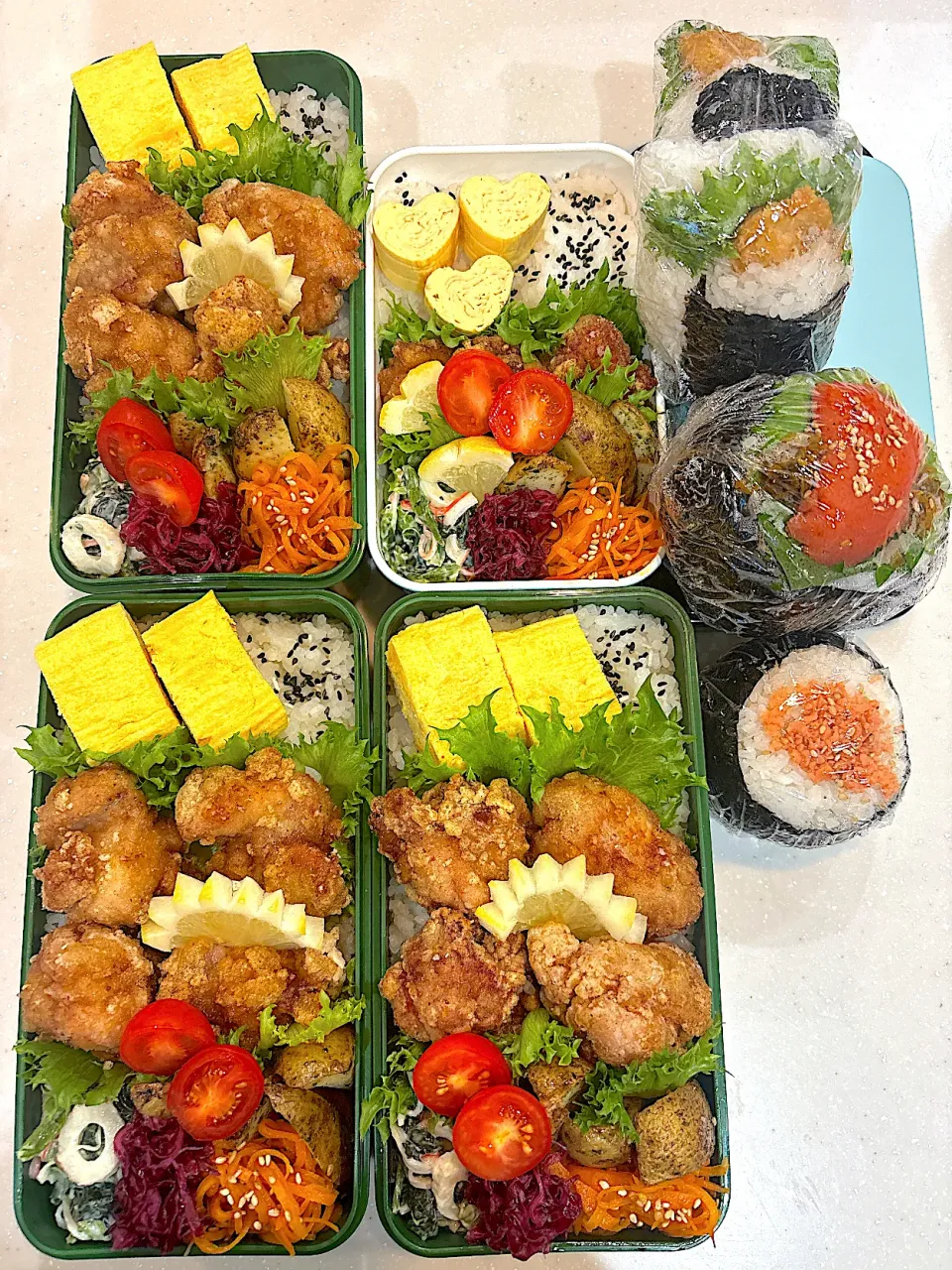 2025,10,23 唐揚げお弁当🍱長女もお弁当day|kayoo_ch517♡3太郎1姫２モル♡81line Maさん