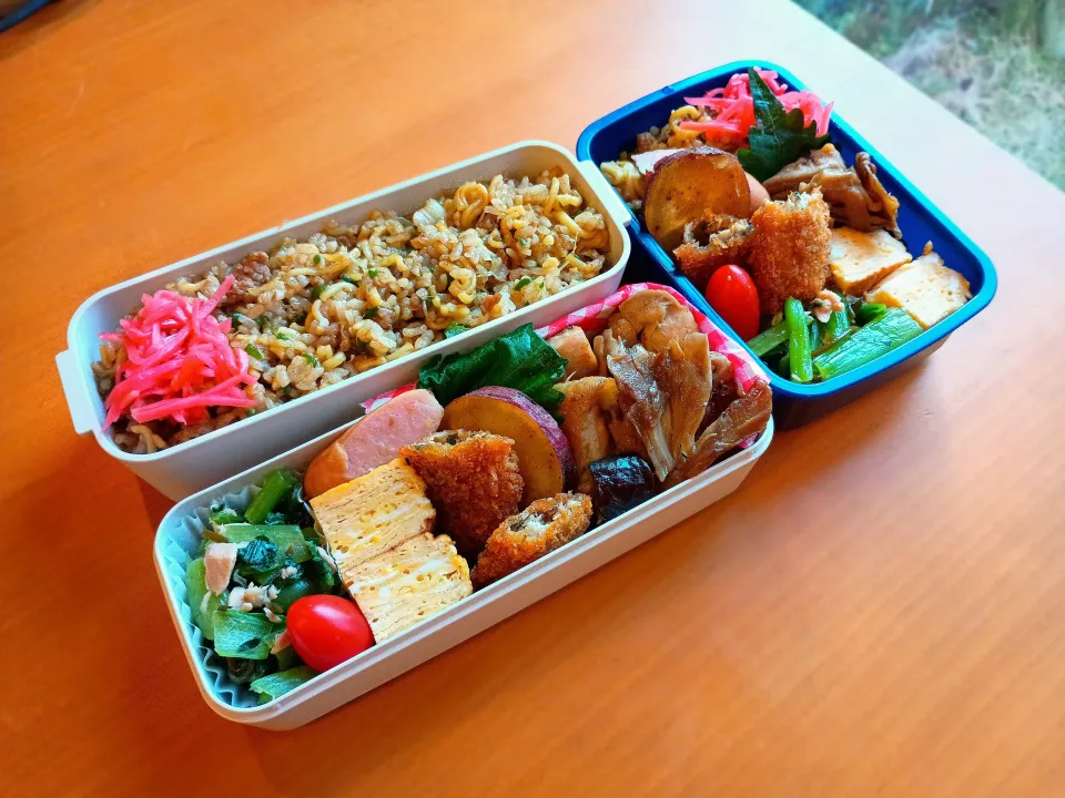 次男・私弁当|tamagomagomagoさん