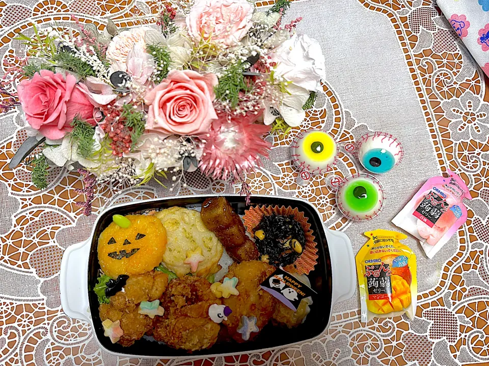 2025.1023はハロウィンの唐揚げ弁当🎃|makoさん