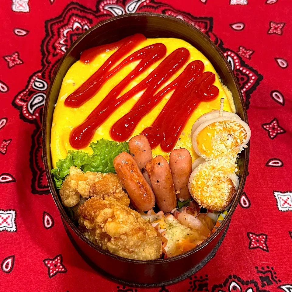 2025.10.23⚾️オムライス弁当|ぽんちゃんさん