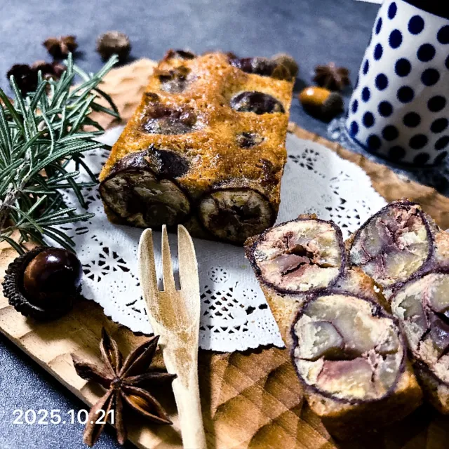 Snapdishの料理・レシピ写真:栗のテリーヌ｜ワインがすすむ！簡単おつまみで乾杯しよう♪