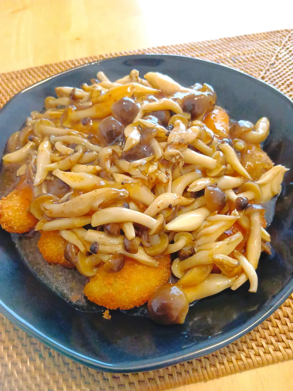 白身魚のフライ〜しめじの和風ソースがけ〜|うーくーちゃんさん