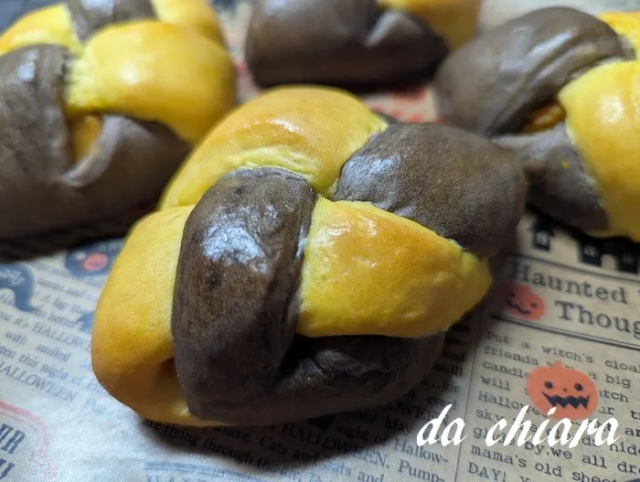 バイカラーかぼちゃパン|chiaraさん