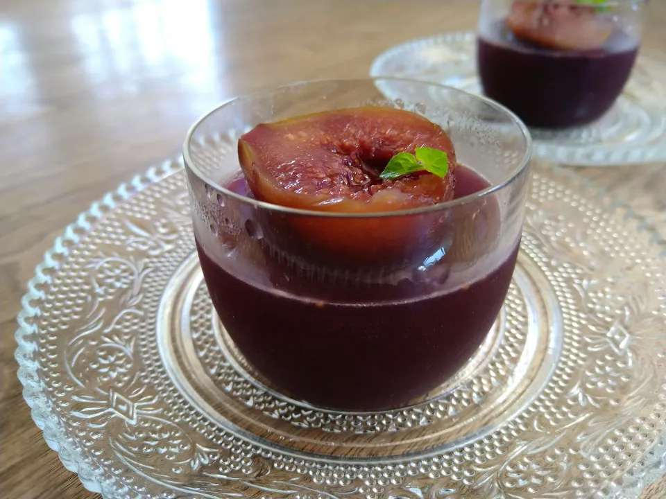 無花果の赤ワインゼリー|古尾谷りかこさん