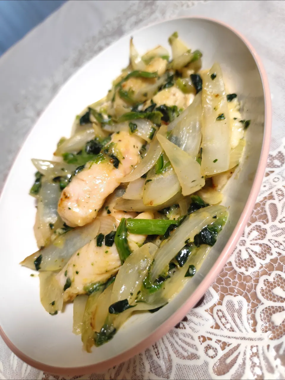 ささみと玉ねぎほうれん草スパイスチーズ焼き|m.rafuさん