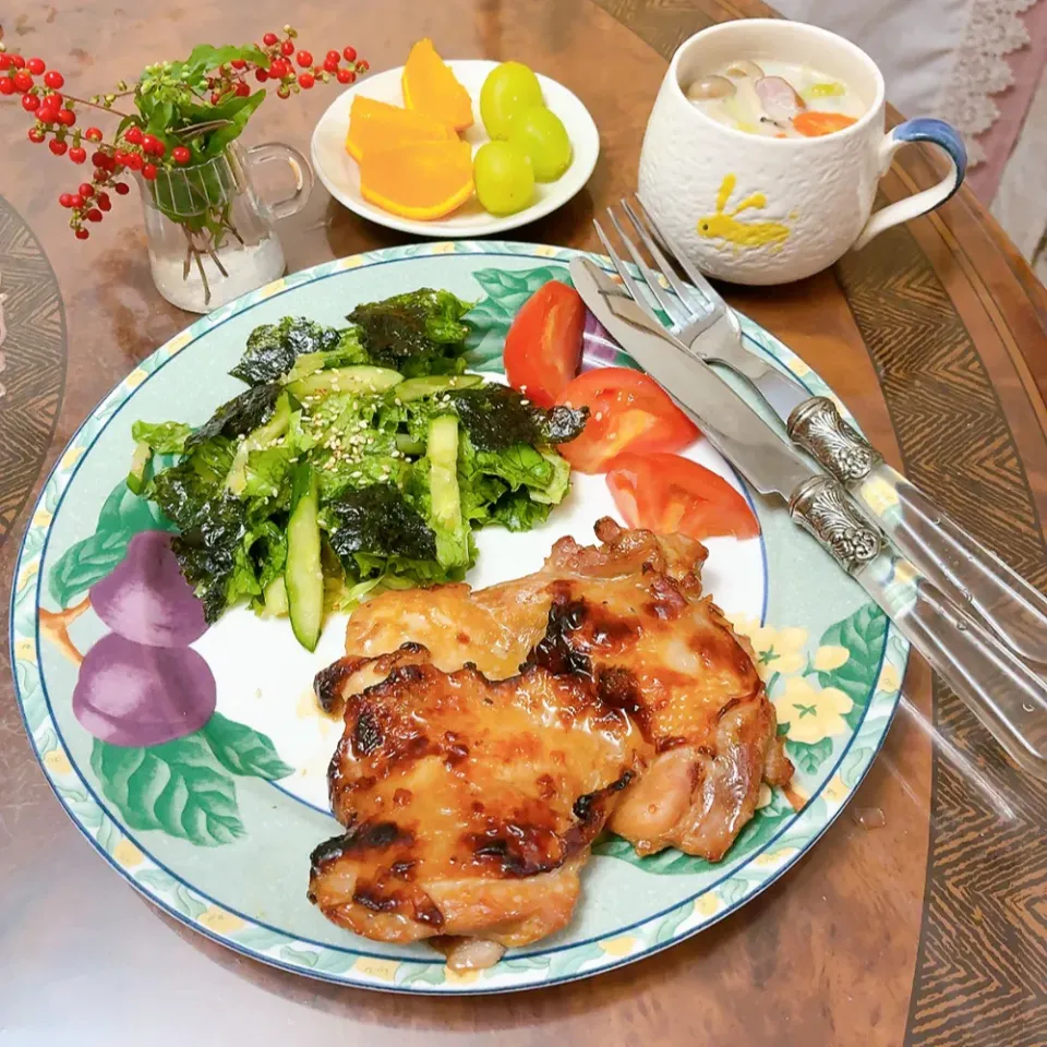 チキン味噌グリル焼き晩御飯|ショコラさん