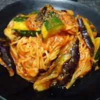 茄子とズッキーニのツナトマトパスタ|y.,yuukiさん