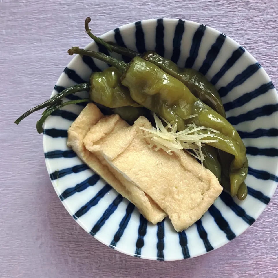 万願寺とうがらしとお揚げの炊いたん|izoomさん