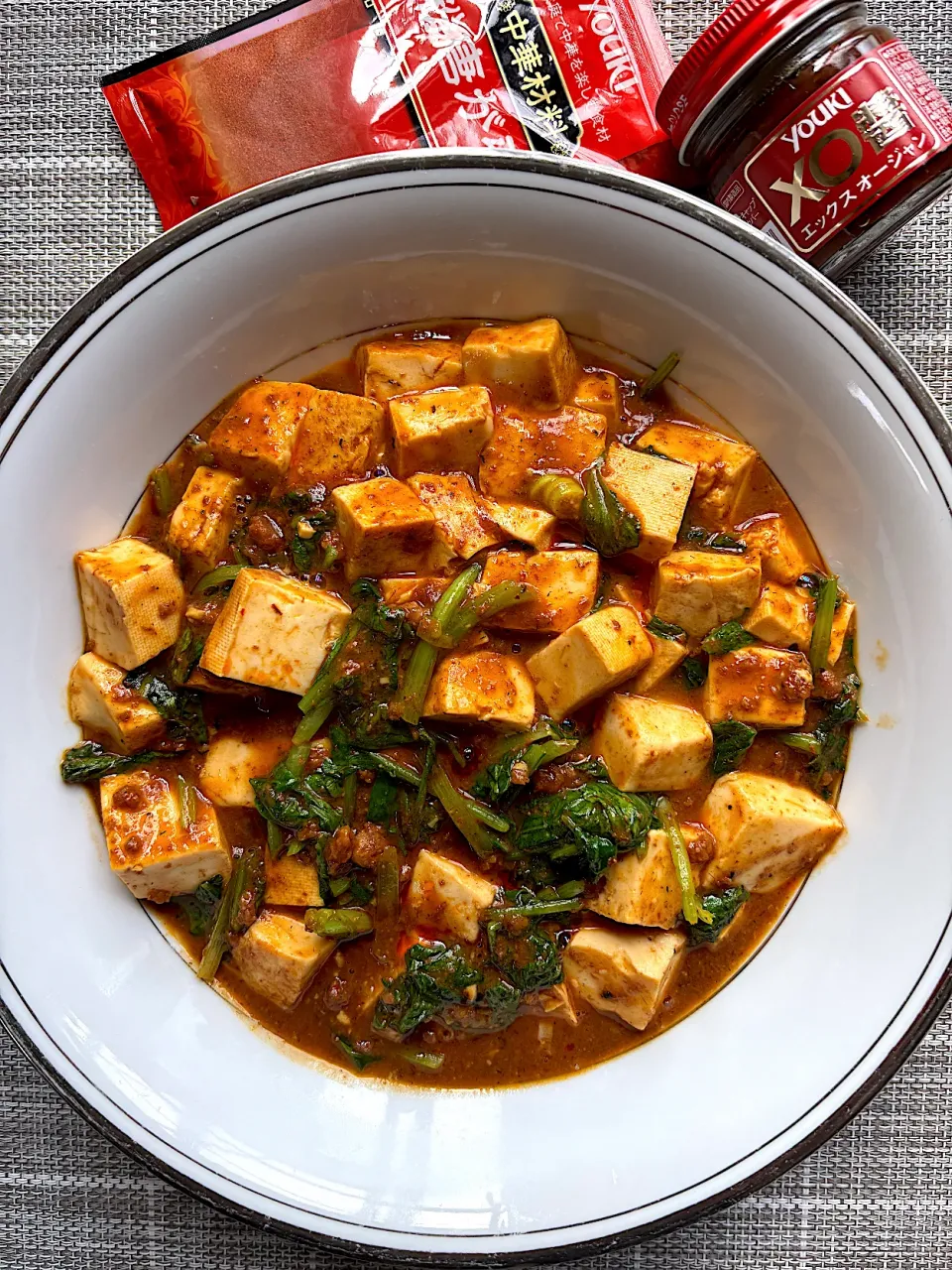 XO醬の旨みたっぷりほうれん草麻婆豆腐|栃倉 直人さん