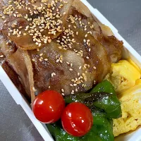 次女の甘辛豚バラ弁当。|ちーさん