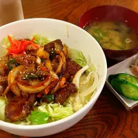 『居酒屋弘竜』牛焼肉丼【会津若松市】ランチ|Miyaさん