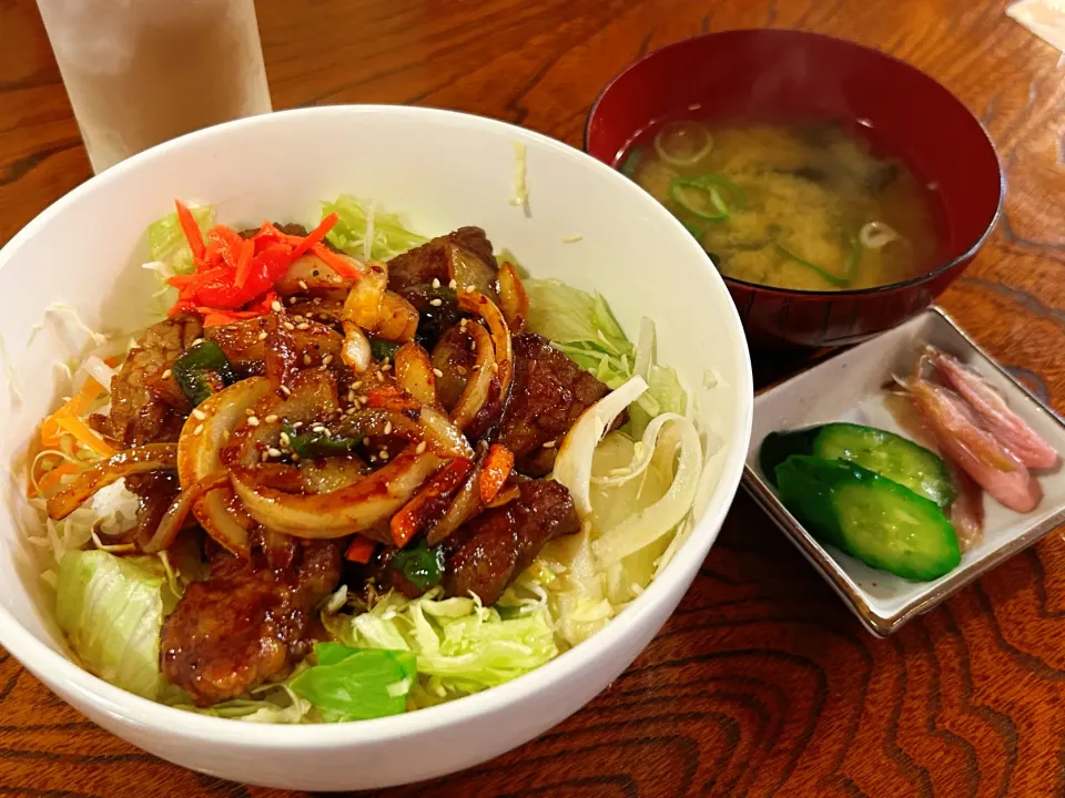 『居酒屋弘竜』牛焼肉丼【会津若松市】ランチ|Miyaさん
