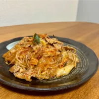 豚キムチ春雨|ふくすけ食堂さん