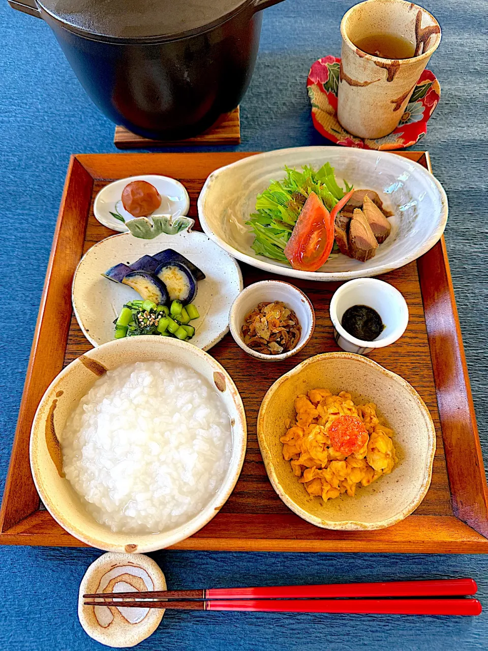 お粥で朝御膳🥢|サミカさん