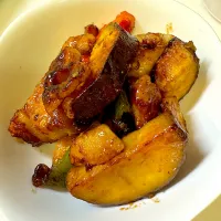 さつまいもと鶏肉のオイスターソース炒め|ひまわり子さん