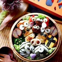 ミイラおにぎり弁当|kukulutomo ❁𓎪 ⡱𓎩‎𐩢𐩺𓎪 ⡱さん