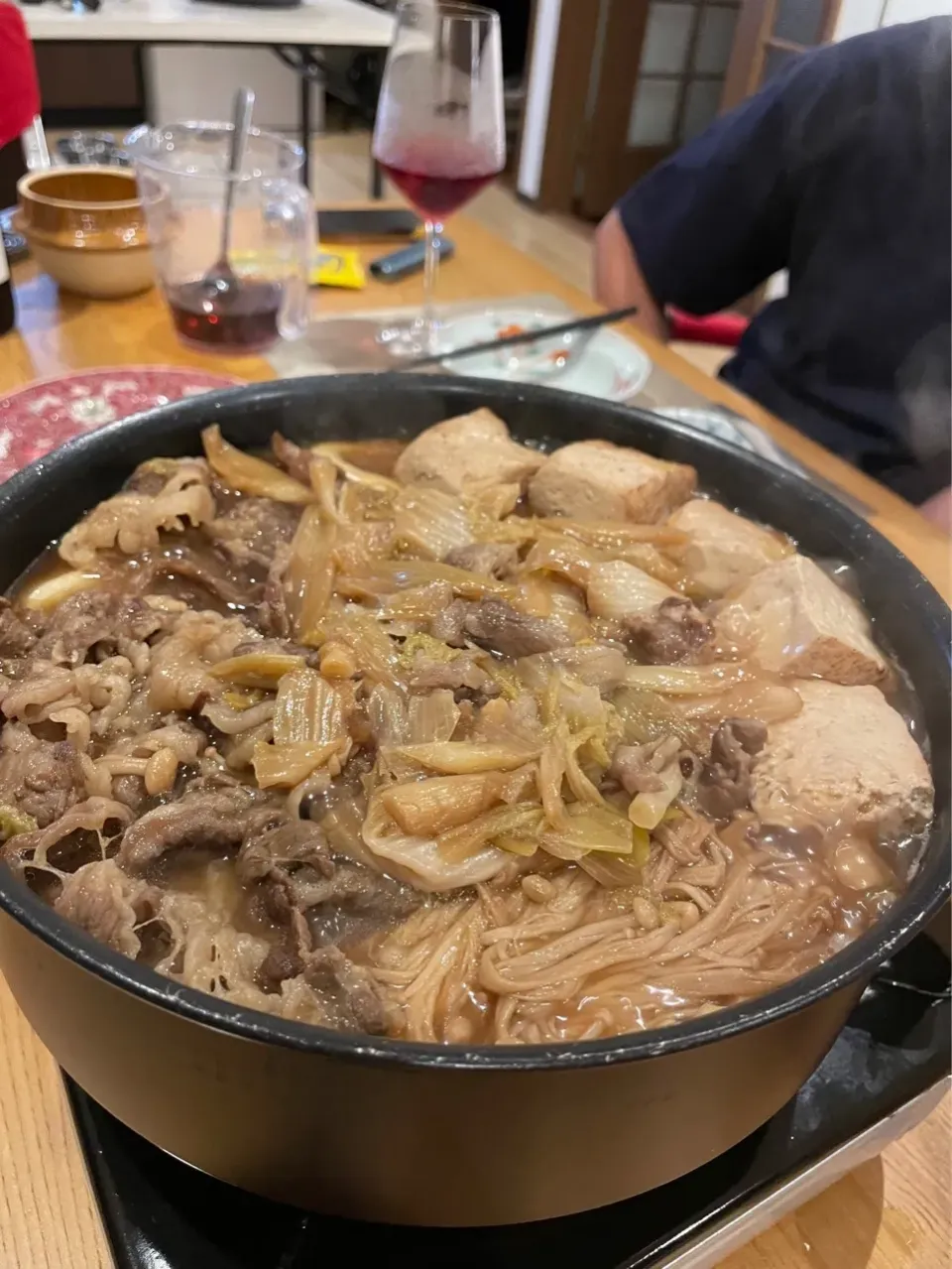 すき焼きうどん　前日のすき焼きの残りで🤭|BUBUさん