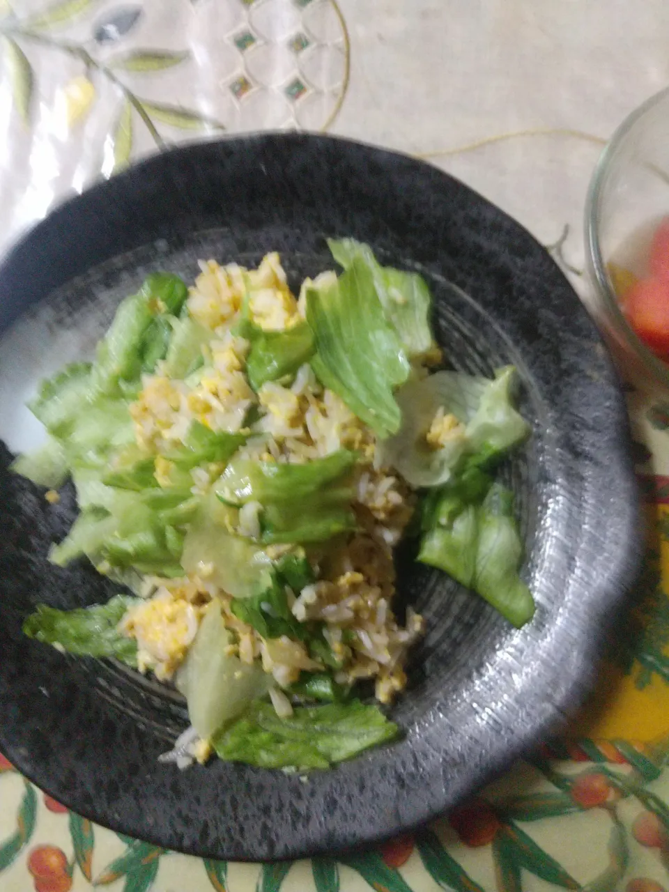 レタス入り黄金炒飯|はやとさん