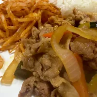 野菜炒め、ピリ辛もやし|はるさん