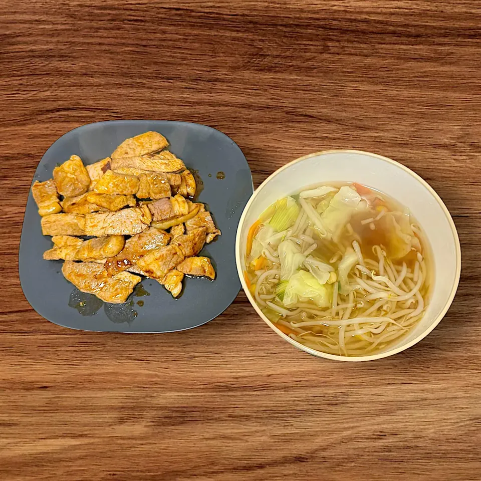 トンテキと野菜スープ|瀬名さん