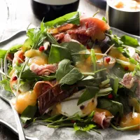 🆕《1年越し…🤣渾身の柿レシピ》秋満載🍂焼きカブと生ハムのサラダ★柿ドレ添え|gonta*さん