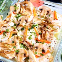 鶏むね肉ときのこのにんにく生姜グリル焼き|zuiさん