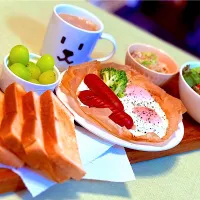 休日自宅モーニング|マニラ男さん