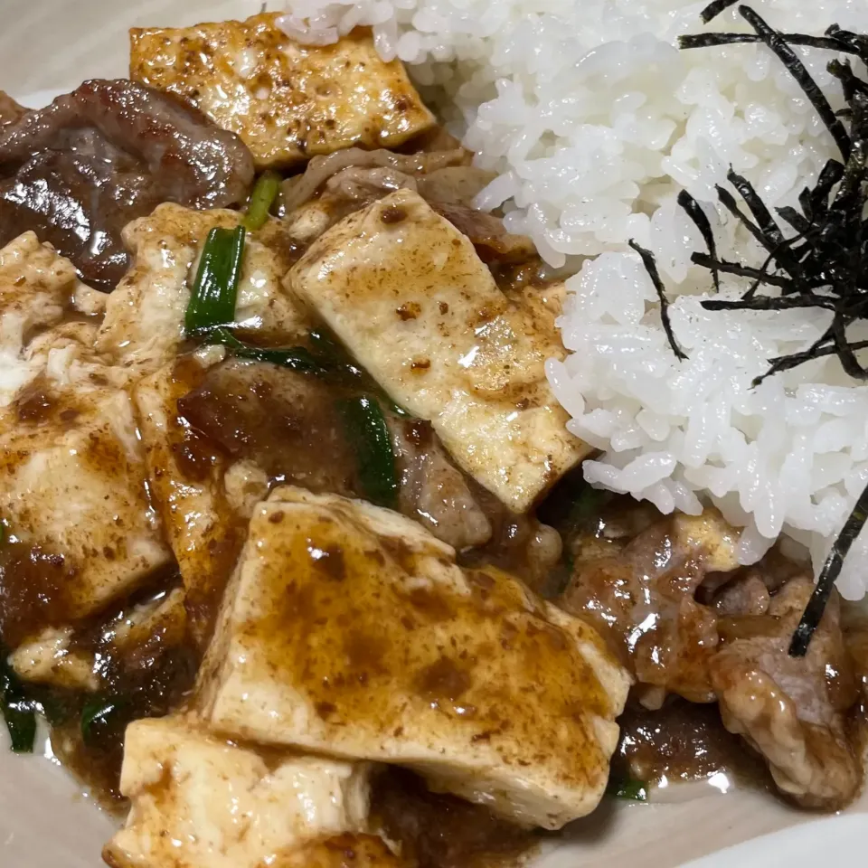 肉どうふに新米|kazzz3さん