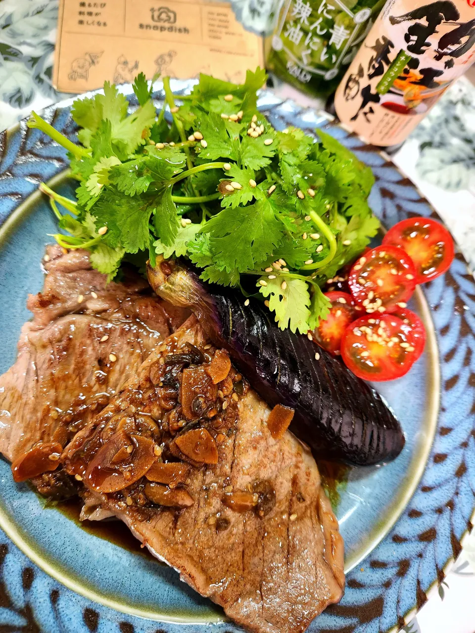 @きなこさんの料理 🔷華金だよ！おいしさのみちひらくyoukiの世界バルIN🇨🇳中国～レンジでOK🐖豚ロースdeよだれ豚🔷→→🔷よだれ🐄黒毛和牛ステーキ🔷|@きなこさん