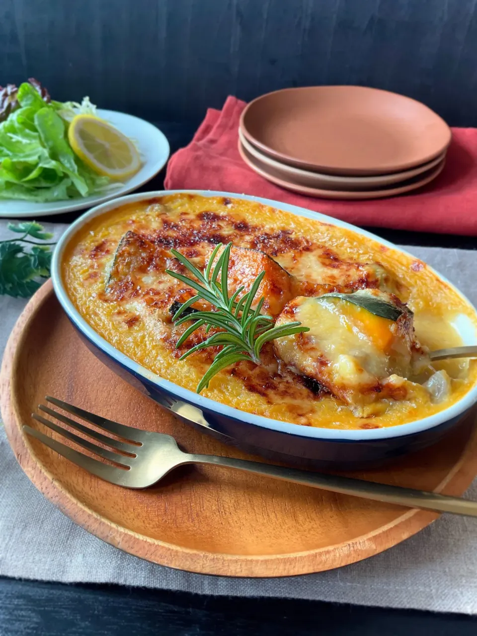 クリームコーン缶deかぼちゃグラタン|スイーツポテトさん