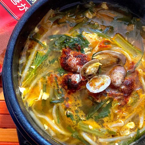 「唐がらし」を使ってみたSnapdishの料理・レシピ写真:アサリのチゲ