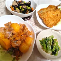 スイーツポテトさんの料理 豚肉＆ジャガイモnoヤミー☆オーロラソース和えの夜ご飯メニュー