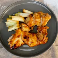 鶏モモ照り焼きと焼きネギ|みーぬ | 毎食野菜を食べる家さん