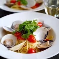 ハマグリのアジアンパスタ