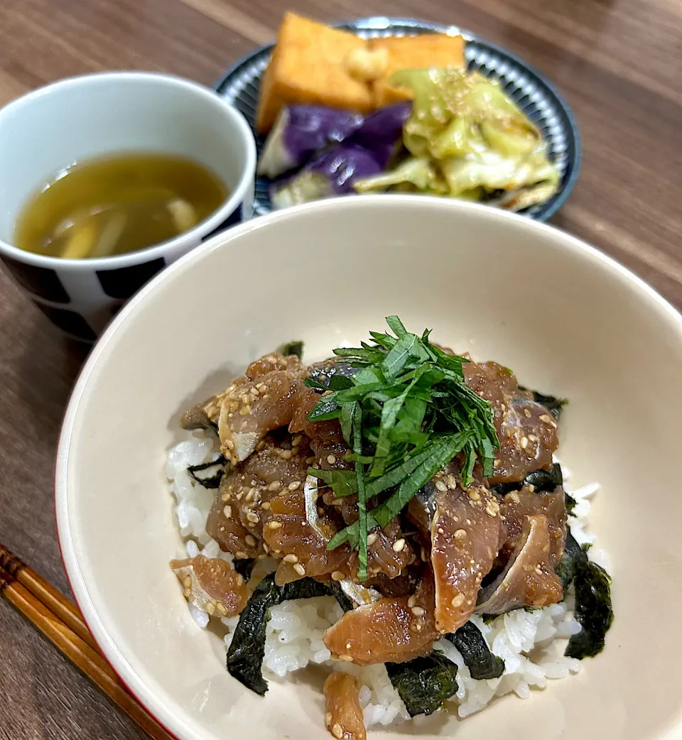 鯵の漬け丼|ゆりちさん