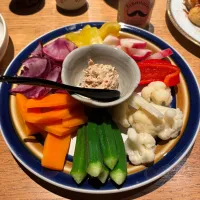 彩り蒸し野菜とサバネーズ|ぶりぞうさん