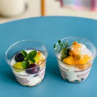 フルーツヨーグルト＆クリームチーズプリン|さちえさん