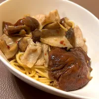 らくようきのこの和風パスタ|chii4さん