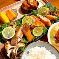 すだち香る秋のごちそうサラダ🥗