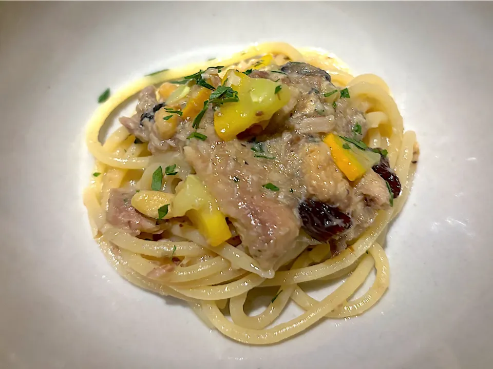 ⑥10月25日・［イタリアン🍝］・サンマのパスタ🍝✨（今日1番はこれ❣️）|山勝さん