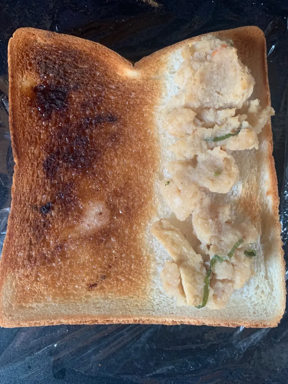 おからとシナモンシュガーハーフトースト|そらまめさん