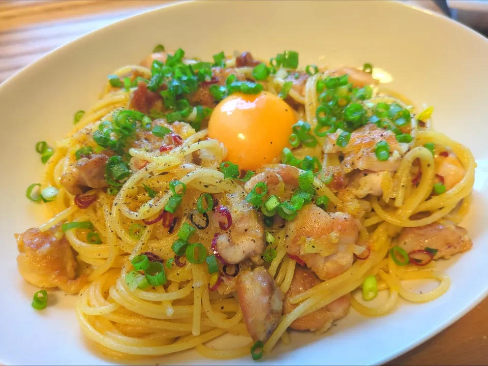 鶏油ペペロンチーノ|姫新Kishinさん