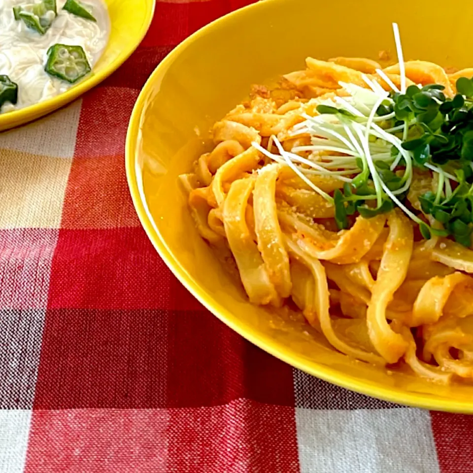 めんたいチーズパスタ🍝|サクラピンクさん