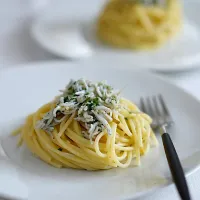 シラスとレモンのペペロンチーノ|てつやさん